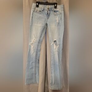 Mudd Light Blue Distressed Skinny Jeans